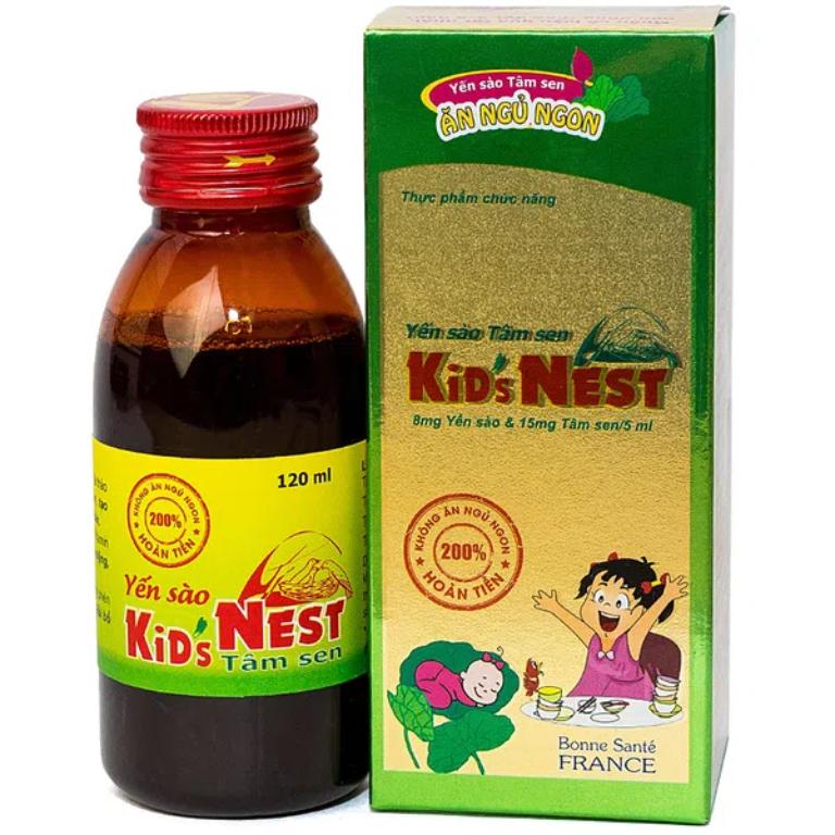 Kid's Nest Tâm Sen cũng là một trong những thực phẩm chức năng có thể giúp bé ăn ngủ ngon