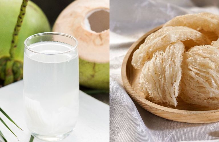 Chưng tổ yến với nước dừa tươi là cách chế biến giúp giữ trọn vẹn dưỡng chất có trong yến và nước dừa