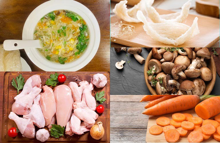 Súp gà tổ yến rau củ cung cấp nhiều dưỡng chất thiết yếu cho cơ thể