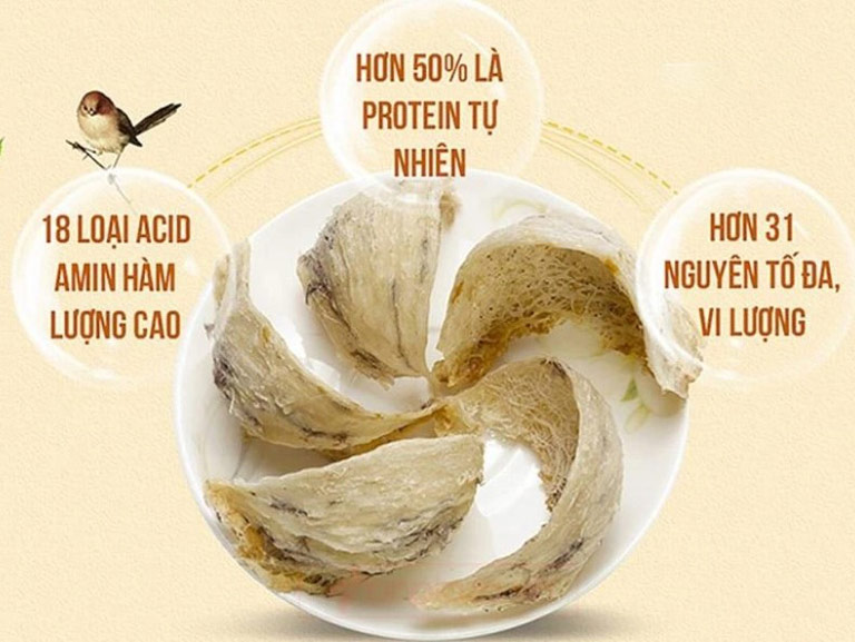 Yến sào Bình Thuận nổi tiếng với giá trị dinh dưỡng cao, chứa nhiều protein, các loại axit amin thiết yếu